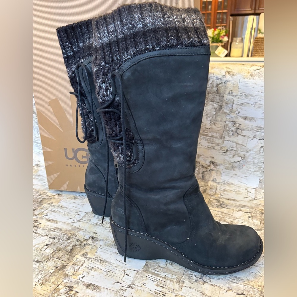 Women’s tall black UGG boots
